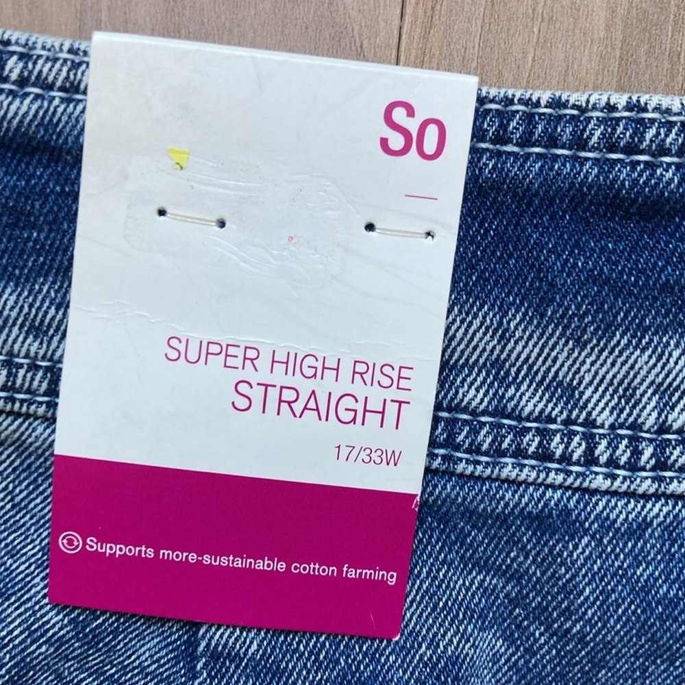 So jean super high rise straight retro jean size 17 33 - Picture 4 of 17